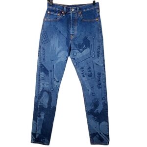 Levi's Gianni Lee Future‎ Finish 501 Button Fly Jeans Limited Edition Streetwear
